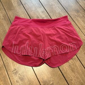 Lululemon Speed Up Shorts Logo